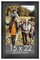 15x22 Wide Barnwood Picture Frame with UV-Resistant Acrylic & Acid Free Backing, Available in 6 Paint Finishes - Grey, Brown, White, and Black